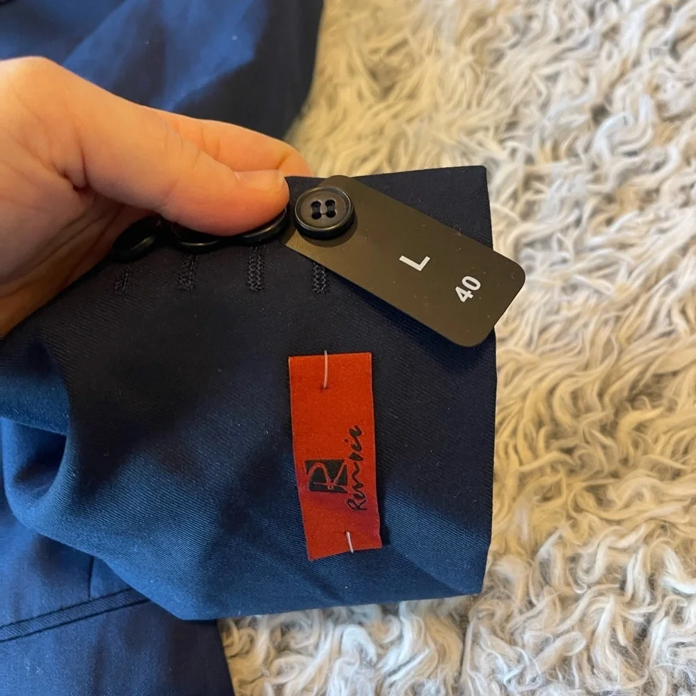 Renoir Nwt Italy style navy blazer suit jacket